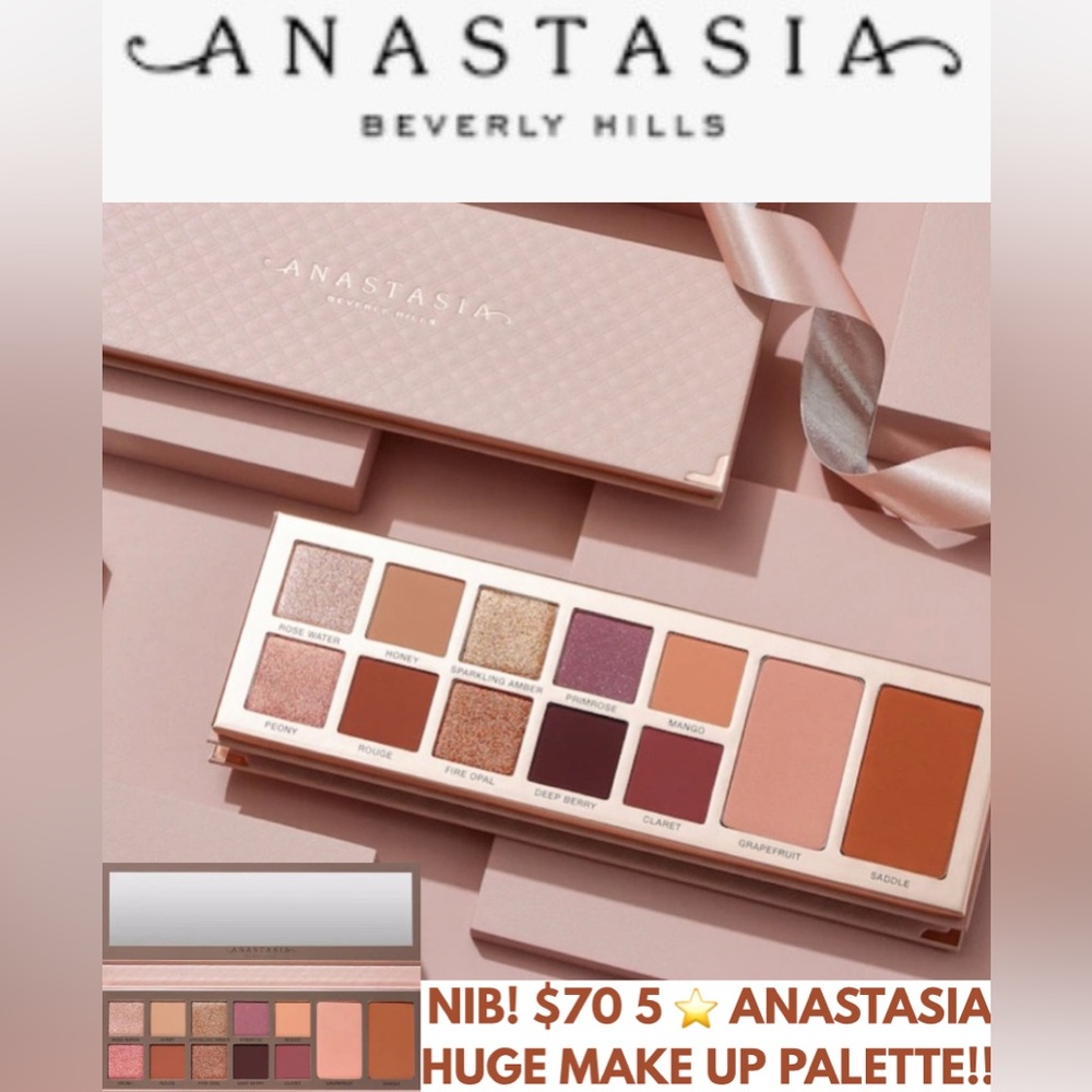 NIB! $70 ANASTASIA BEVERLY HILLS PRIMROSE ALL IN 1 FACE EYESHADOW PALETTE! 5 ⭐️